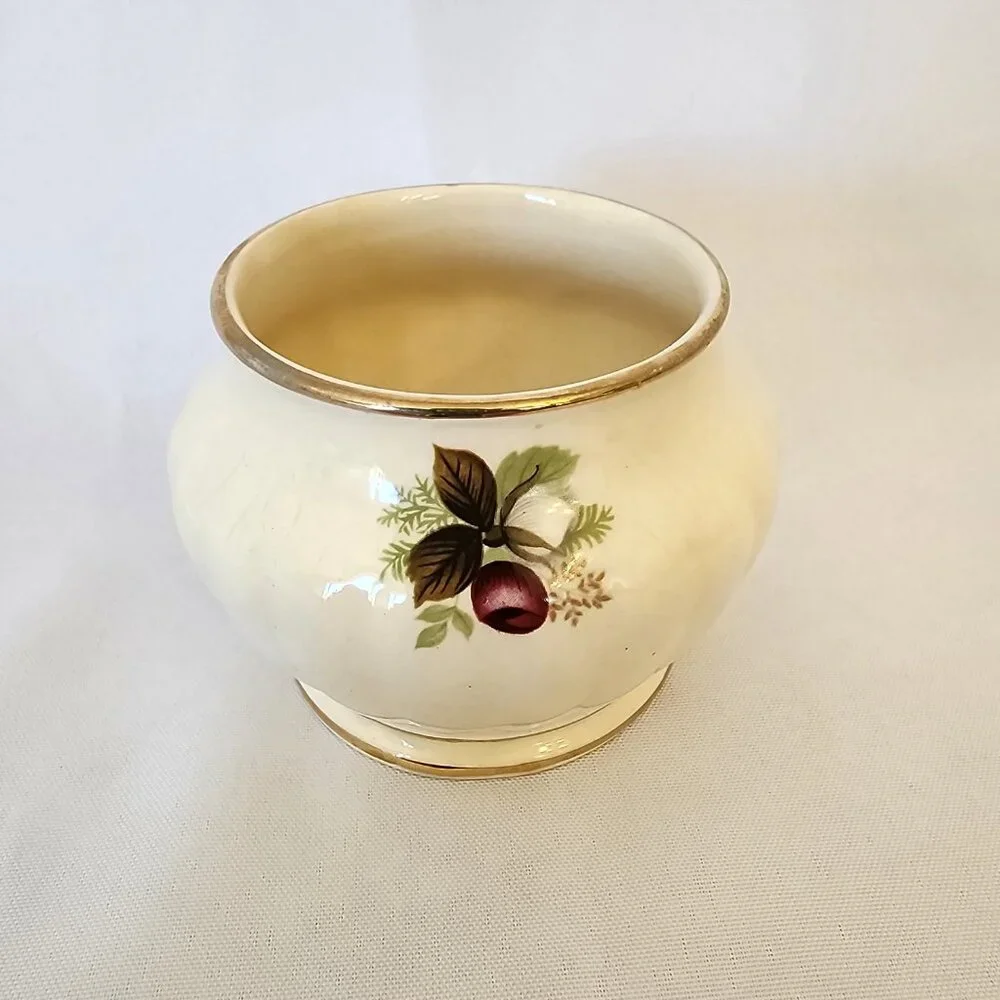 Vintage Sadler England Floral Pattern Cream and Sugar Set